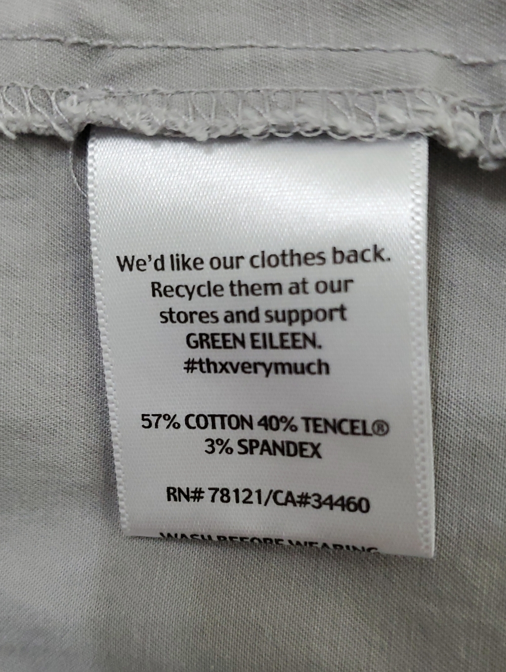 Eileen Fisher Straight Leg Cropped Pant, Size 8, NWOT - Picture 9 of 10